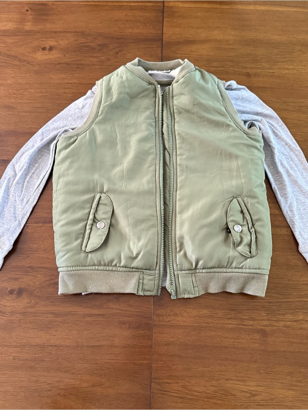 Joe's Jeans Kids Olive Green Puffer Vest